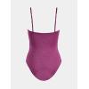 imageCUPSHE Womens One Piece Swimsuit Tummy Control Square Neck Bathing Suit Ruched Adjustable StrapsMulberry Purple