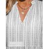imageCUPSHE Womens Ruffle Beach Mini Dress Split V Neck A Line Sleeveless Geometric Stripe Tropical Leaf Pattern Summer DressesGrey Striped