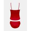imageCUPSHE Womens Tankini Sets Two Piece Swimsuit Scoop Neck Mid Rise Adjustable Straps Shell Stitched XS4XLPred