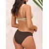 imageCUPSHE Womens Maternity Bikini Sets Pregnancy Swimsuit Low Rise Scalloped Scoop Neck Adjustable Straps Back HookBeigeBrown