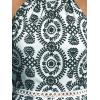 imageCUPSHE Womens Midi Dress Halter Paisley Sleeveless Cutout Waist Long Beach Boho Summer DressBlack Paisley