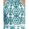 imageCUPSHE Womens Midi Dress Halter Paisley Sleeveless Cutout Waist Long Beach Boho Summer DressGreen Paisley