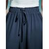 imageCUPSHE Women Wide Leg Pants High Waisted Trousers Linen Palazzo Lounge Beach Cover Ups Flowy PantsBlue
