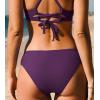 imageCUPSHE Womens Swimsuit Bikini Bottom Low Rise Bathing SuitGrape Purple