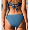imageCUPSHE Womens Swimsuit Bikini Bottom Low Rise Bathing SuitSteel Blue