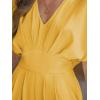imageCUPSHE One Piece Jumpsuits for Women Casual Summer V Neck Batwing Sleeve Wide Leg Elegant Overalls Sexy Vacation OutfitsSand