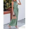 imageCUPSHE One Piece Jumpsuits for Women Dressy Casual Sleeveless Halter Neck High Waist Wide Leg Rompers Jumpers Vacation Summer Outfits