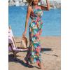 imageCUPSHE Women One Shoulder Summer Jumpsuit with Pocket Elastic Waist Tie Overall Wide Leg Casual Beach Holiday RomperTropical Multicolor