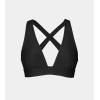 imageCUPSHE Womens Bikini Top V Neck Triangle Top Wide Straps Cross Back Lace upBlack