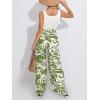 imageCUPSHE Womens Romper Square Neck Sleeveless Belted Pocket Wide leg Maxi Outfit Casual DressyGreen