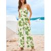 imageCUPSHE Womens Summer Boho Casual Jumpsuits Dressy Floral Print Sleeveless Halter Neck High Waist Wide Leg One Piece Rompers Jumpers Vacation Beach Outfits