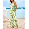 imageCUPSHE Womens Summer Boho Casual Jumpsuits Dressy Floral Print Sleeveless Halter Neck High Waist Wide Leg One Piece Rompers Jumpers Vacation Beach Outfits
