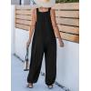 imageCUPSHE One Piece Jumpsuits for Women Dressy Casual Sleeveless Summer Outfits Rompers Comfy Jumpers Beach Vacation Summer Overalls