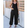 imageCUPSHE One Piece Jumpsuits for Women Dressy Casual Sleeveless Summer Outfits Rompers Comfy Jumpers Beach Vacation Summer Overalls
