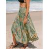 imageCUPSHE Skirts Abstract Smocked Midi Skirt High Waist Coverup Casual VacationColorful