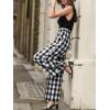 imageCUPSHE Summer Jumpsuits for Women Dressy 2025 Casual Off Shoulder One Piece Jumpsuit Plaid Wide Leg Pants Jumpers Vacation Summer Beach Outfits