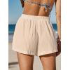 imageCUPSHE Womens Casual Shorts Cotton High Rise Beach Cover Ups Summer Shorts with PocketsApricot