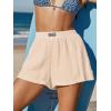imageCUPSHE Womens Casual Shorts Cotton High Rise Beach Cover Ups Summer Shorts with PocketsApricot