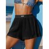 imageCUPSHE Womens Casual Shorts Cotton High Rise Beach Cover Ups Summer Shorts with PocketsBlack