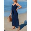 imageCUPSHE Womens Jumpsuit Spaghetti Strap V Neck Loose Wide Leg Pants High Waist Casual Summer Sleeveless Romper