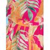 imageCUPSHE Womens Romper Strapless OffShoulder Floral Sleeveless Wide leg Jumpsuit Outfit Casual Beachwear VacationPink