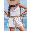 imageCUPSHE Womens Summer Casual Sleeveless Romper Overalls Shorts One Piece Jumpsuit with Pockets Beach Cover Up Vacation Summer Outfits 2025