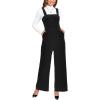 imageCUPSHE Womens Romper Sleeveless Velvet Square Neck Wide Leg Maxi Jumpsuit Outfit Casual DressyBlack