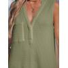 imageCUPSHE Women Swimsuit Cover Up Sleeveless Waffle Knit Summer Mini Beach Coverup DressGreen