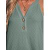imageCUPSHE Womens Swimsuit Coverup Sleeveless Hollow Out Swimwear Cover Ups Eyelet Beach Tank DressGreen