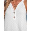 imageCUPSHE Womens Swimsuit Coverup Sleeveless Hollow Out Swimwear Cover Ups Eyelet Beach Tank DressWhite