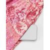 imageCUPSHE Womens Maxi Dress Floral Print Twisted V Neck Sleeveless Long Dress Summer Casual DressCranberry Pink