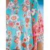 imageCUPSHE Womens Lace Up Leopard Print Romper Short Sleeves Jumpsuits Wide leg OutfitMint Floral