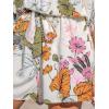 imageCUPSHE Womens Lace Up Leopard Print Romper Short Sleeves Jumpsuits Wide leg OutfitWhite Printed