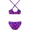 imageCUPSHE Womens Two Piece Bikini Set Floral Print Knot Bunny TieBlueMagenta