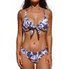 White/Navy Floral