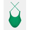 imageCUPSHE Women Swimsuit One Piece Bathing Suit Deep V Neck Crisscross Back Adjustable StrapForest Green