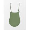 imageCUPSHE Maternity Swimsuit for Women One Piece Swimsuits Pregnancy Swimwear Spaghetti Straps Ruched AdjustableSage Green