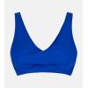 imageCUPSHE Women Swimsuit Bikini Top Wrap Self Tie Bathing Suit with Fixed Wide StrapsRoyal Blue