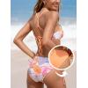 imageCUPSHE Womens 2 Piece Bikini Set Back Braided Straps with Reversible BottomMarigold OrangePink
