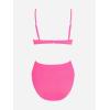 imageCUPSHE Womens Bikini Set Two Piece Swimsuit High Waisted Scoop Neck SwimwearRose Pink