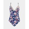 imageCUPSHE Womens One Piece Swimsuit Tummy Control V Neck Bathing SuitsAzure BluePink