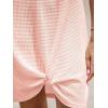 imageCUPSHE Womens Sleeveless Swimsuit Coverup Waffle Knit Swimwear Beach Cover Ups Twisted Mini DressLight Pink
