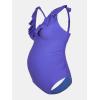 imageCUPSHE Women Swimsuit Maternity One Piece Bathing Suit Deep V Neck Ruffle Back Tie Ruching Adjustable Straps SwimwearElectric Blue