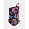 imageCUPSHE Womens One Piece Swimsuit Tummy Control Bathing Suit One Shoulder Cutout Slimming SwimwearDark NavyFloral