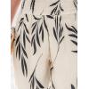imageCUPSHE Women Swimsuit Cover Ups Pants High Waist Smokced Wide Leg Beach Vacation OutfitsBlack Leaf