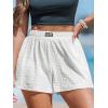 imageCUPSHE Womens Casual Shorts Cotton High Rise Beach Cover Ups Summer Shorts with PocketsBwhite