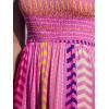 imageCUPSHE Womens Maxi Dress Casual Smocked Straps Paisley Ruffled Slit A Line Long Beach Summer DressPink Paisley