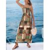 imageCUPSHE Womens Maxi Dress Ditsy Floral Smocked Summer Sundress Sleeveless Ruffled Spaghetti Straps Long Beach Formal DressLight Green Paisley