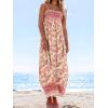 imageCUPSHE Womens Maxi Dress Ditsy Floral Smocked Summer Sundress Sleeveless Ruffled Spaghetti Straps Long Beach Formal DressYellow Floral