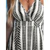 imageCUPSHE Women Halter Backless Summer Dresses Spaghetti Strap Side Slit Casual Beach Sundress Holiday Vacation Maxi DressBlack Geometric